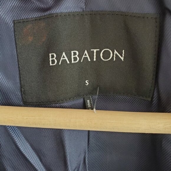 NWT Babaton Blue Grey Bromley Wool Coat Size Small - Picture 13 of 16